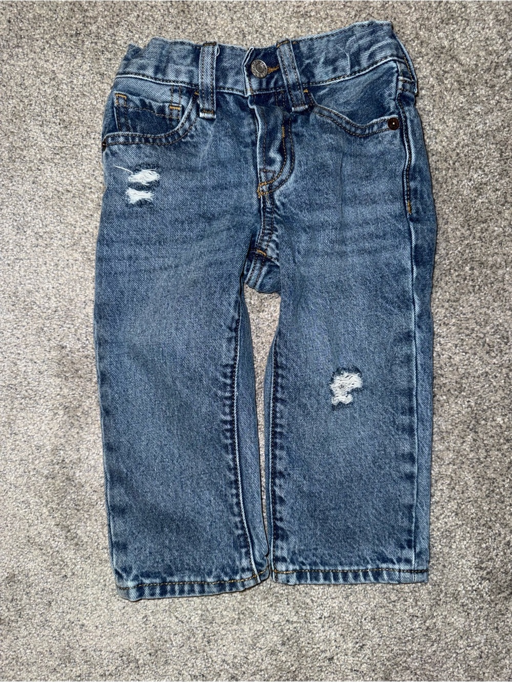 Gap - 18-24m - straight leg distressed jeans